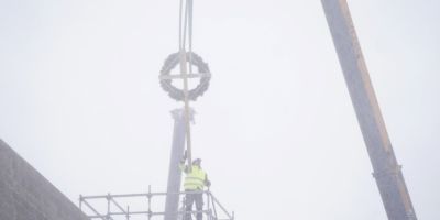 Pillar Contractor būvētais Olaines Mācību centrs nosvin spāru svētkus
