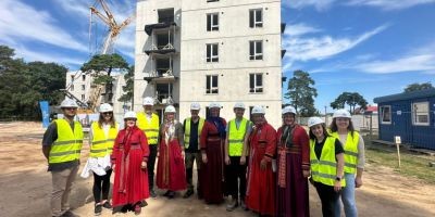 Pillar Contractor projektā Ventspilī nosvinēti spāru svētki